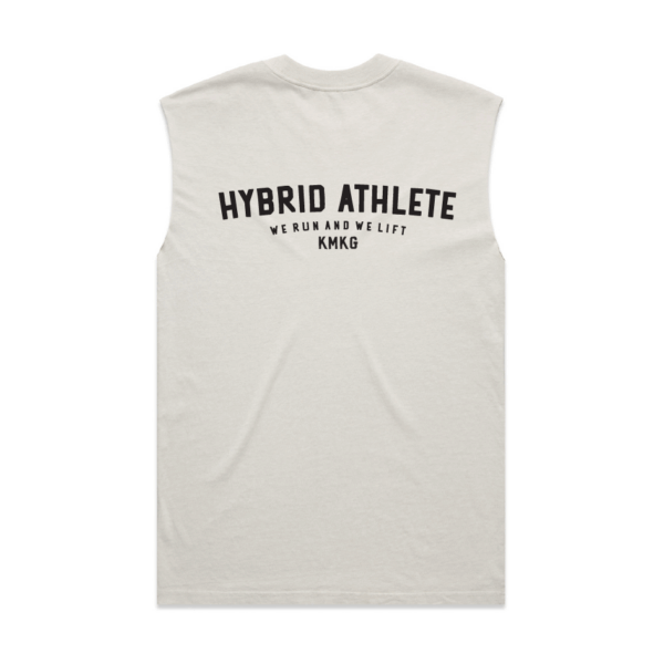 Faded Bone KMKG tanktop 'Hybrid Athlete' achterkant, tanktop voor training en performance, licht en ademend