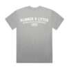 Grijs KMKG T-shirt met opdruk 'runner & lifter', achterkant, voor sport en training